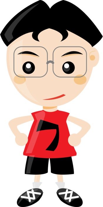 graphic image of a football player with glasses