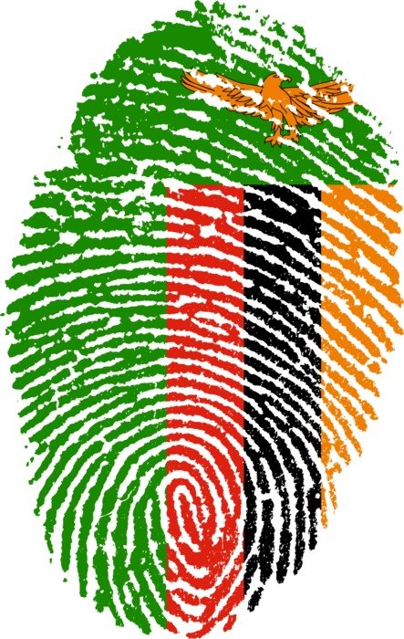 zambia flag fingerprint