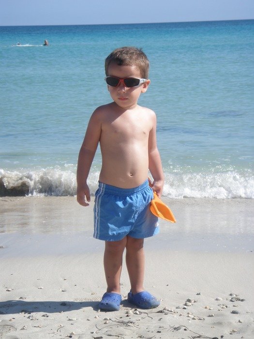Boy near the ocean