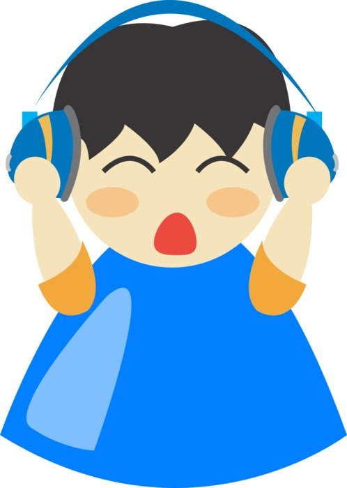 girl in the headphone