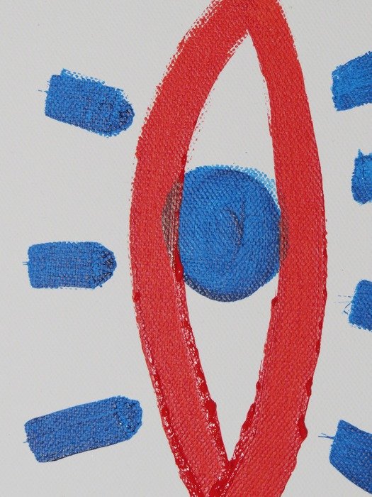 Children's drawing of the eye