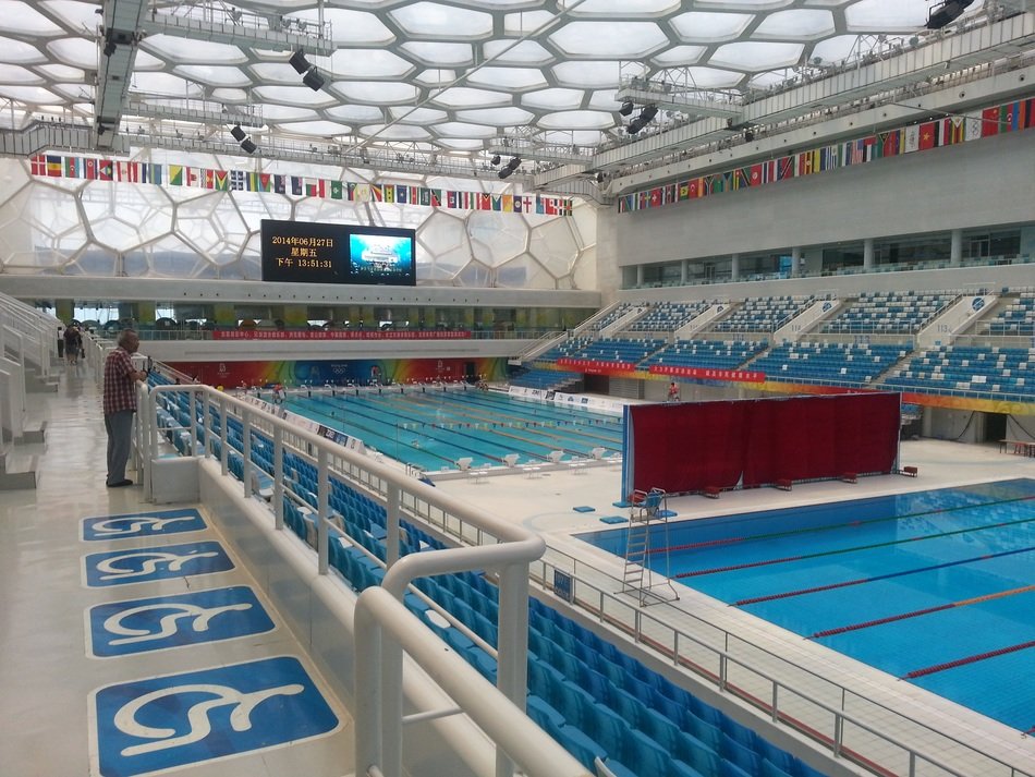 View of the Olympic pool