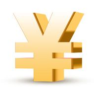 golden yen symbol