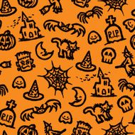 Halloween seamless background N7