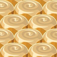 Cinnamon Roll Seamless Background Pattern