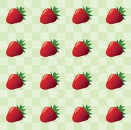 Vintage Strawberry Pattern