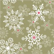Snowflakes Repeat Pattern