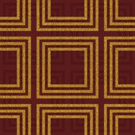 Seamless red and gold glitter Asian inspired design