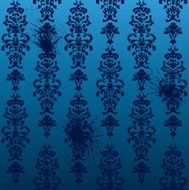Seamless Damask Wallpaper with splats
