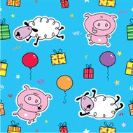 Sheep Pig Pattern