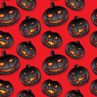 black pumpkins seamless