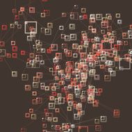Mechanic Branch Rectangle Pattern Digital Artwork