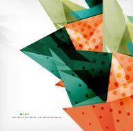 Futuristic shapes vector abstract background N3