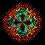 abstract colorful polka dot decoration pattern background