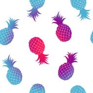 Pineapples colorful seamless texture pattern N2