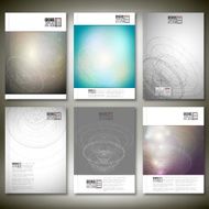 Conceptual design technology background vector Brochure flyer or report for