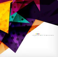 Modern 3d glossy overlapping triangles N7