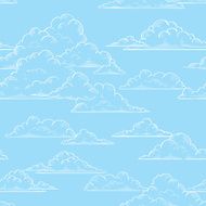 Clouds seamless pattern N6