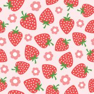 Seamless strawberries pattern N2