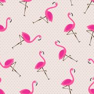 pattern with flamingos