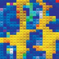 abstract colorful mosaic check pattern background N12