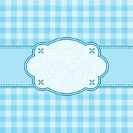 Blue frame Vector illustration