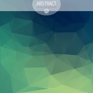 Vector geometric green background