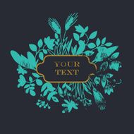 Vector abstract card frame with space for your text