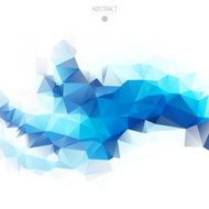 Vector geometric blue background N10