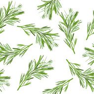 Floral background Seamless pattern with rosemary