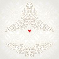 Vector lace card in east style N2
