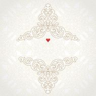 Vector lace card in east style N3
