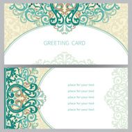 Vintage ornate cards in east style N3