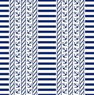 Nautical seamless pattern Vector illustration