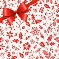 Gift Bow Over Seamless Patten