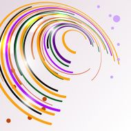 Futuristic abstract shape illustration