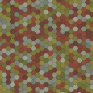 Vintage Hexagon Pattern Square