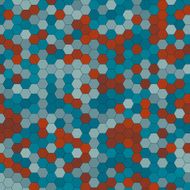 Coast Hexagon Pattern Square
