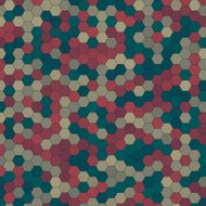 Evening Hexagon Pattern Square