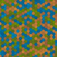 Fresh Hexagon Pattern Square