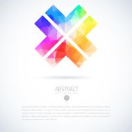 Vector geometric colorful background N11