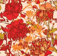 Seamless pattern with flowers poppies N3