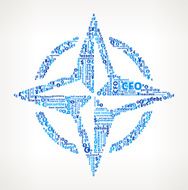 Compass Logo on Business and Finance Word Cloud