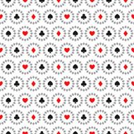 seamless pattern with card suits N2