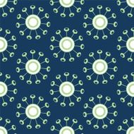 Retro Scribbled Floral Background pattern