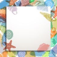 Square summer background