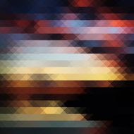 Sunset triangle abstract background