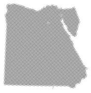 Dotted vector map of Egypt