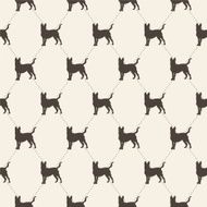 pattern with dogs seamless texture