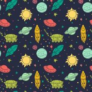 Doodle space pattern N2